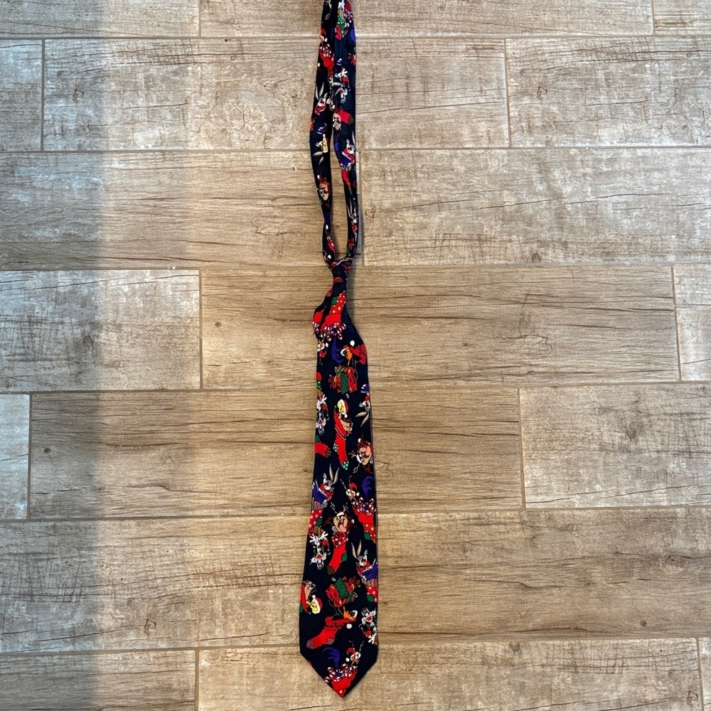 Looney Tunes Festive Navy Blue Christmas Tie